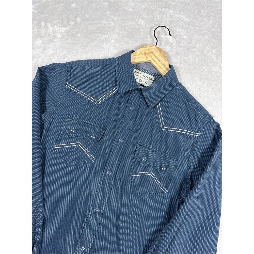 Cody James Men's Endurance Solid Stitched Yoke Long Sleeve Snap Western Shirt SM